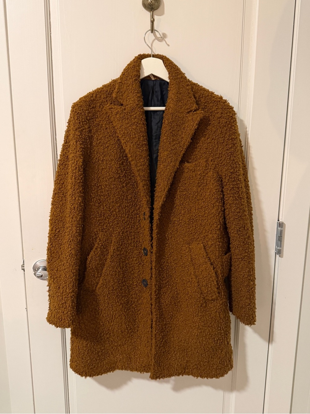 Teddy Coat - Brown Faux-Shearling Jacket